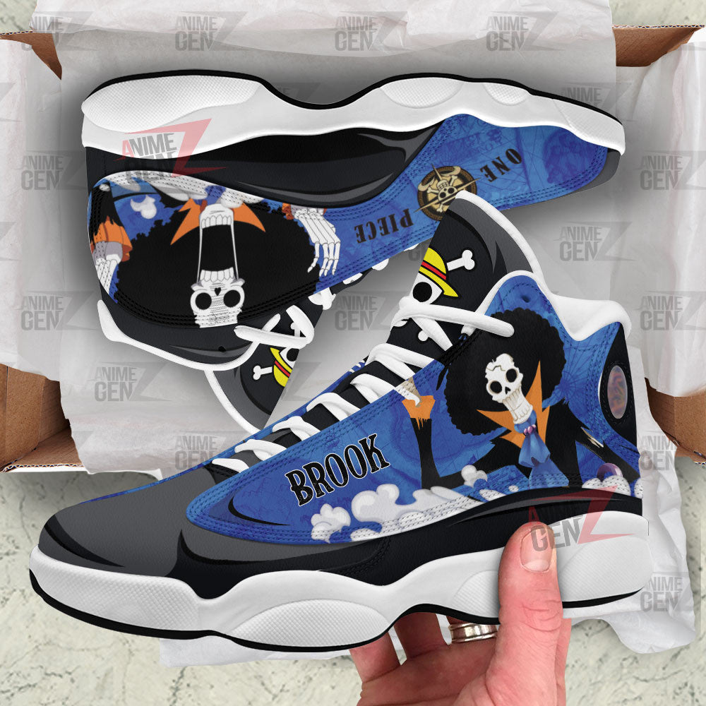 One Piece Brook Air Jordan 13 Sneakers Custom Anime Shoes