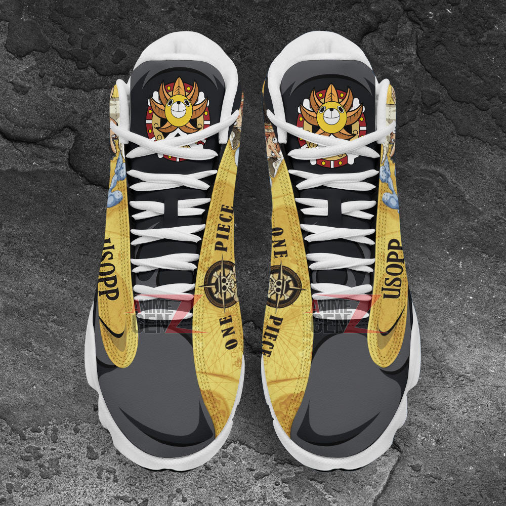 One Piece Usopp Air Jordan 13 Sneakers Custom Anime Shoes
