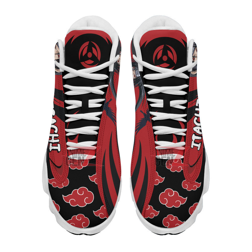 Naruto Akatsuki Uchiha Itachi Air Jordan 13 Sneakers Custom Anime Shoes