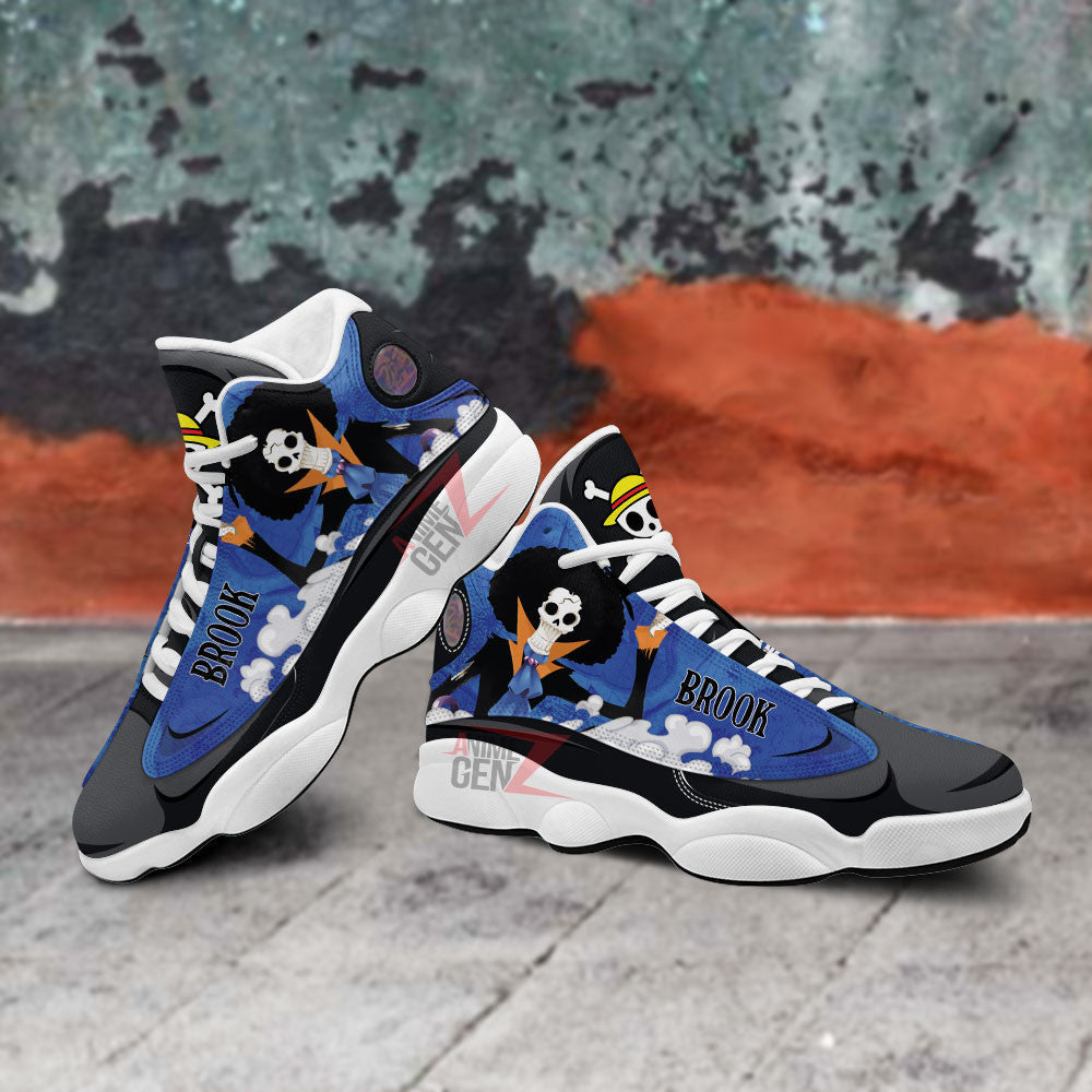 One Piece Brook Air Jordan 13 Sneakers Custom Anime Shoes