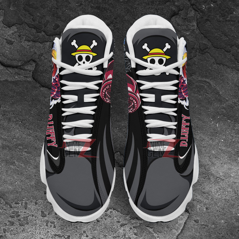 One Piece Luffy Gear 4 Air Jordan 13 Sneakers Custom Anime Shoes