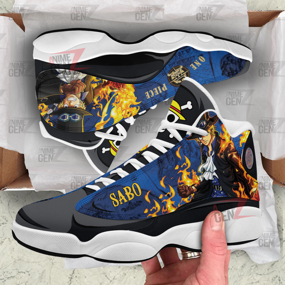One Piece Sabo Air Jordan 13 Sneakers Custom Anime Shoes