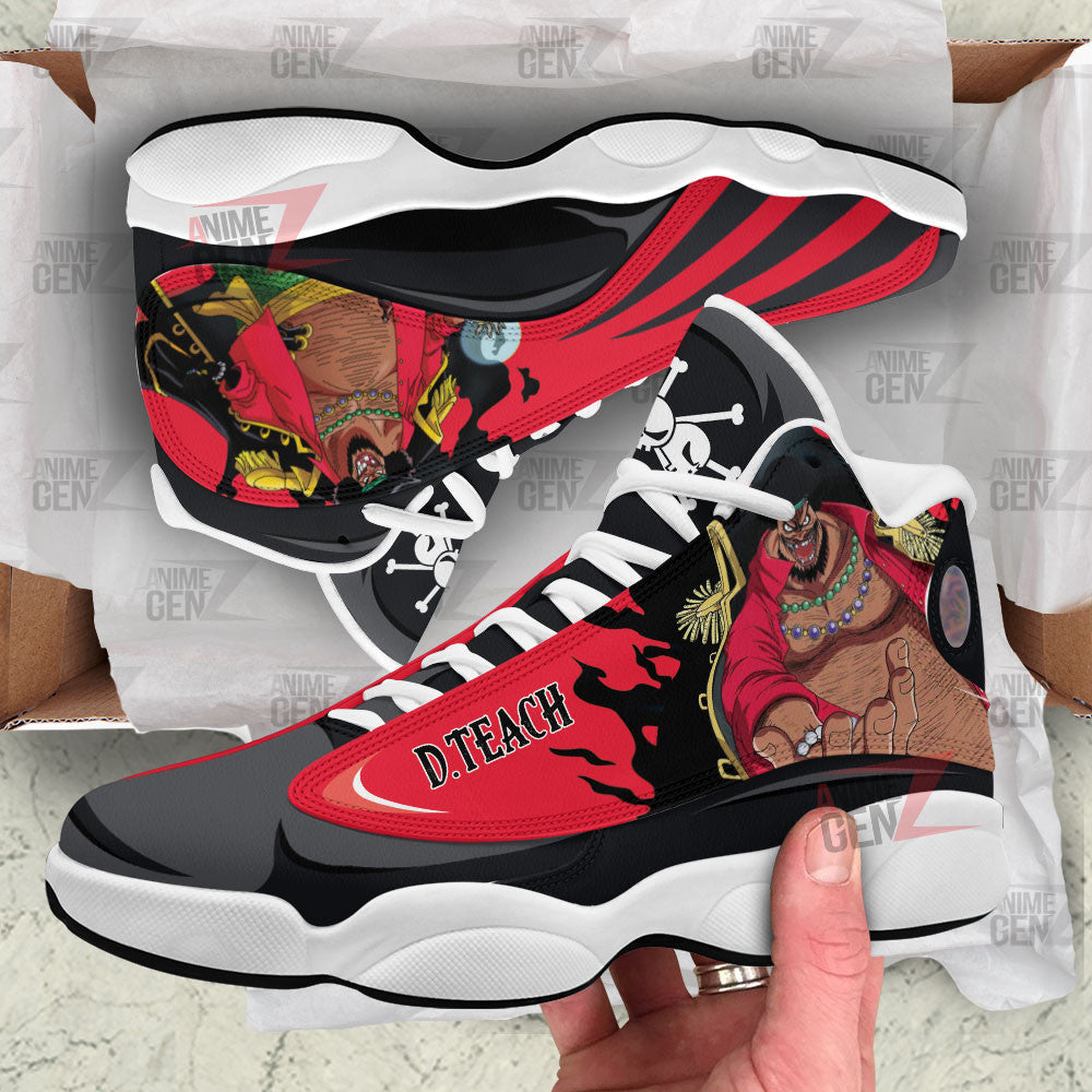 One Piece Teach Air Jordan 13 Sneakers Custom Anime Shoes