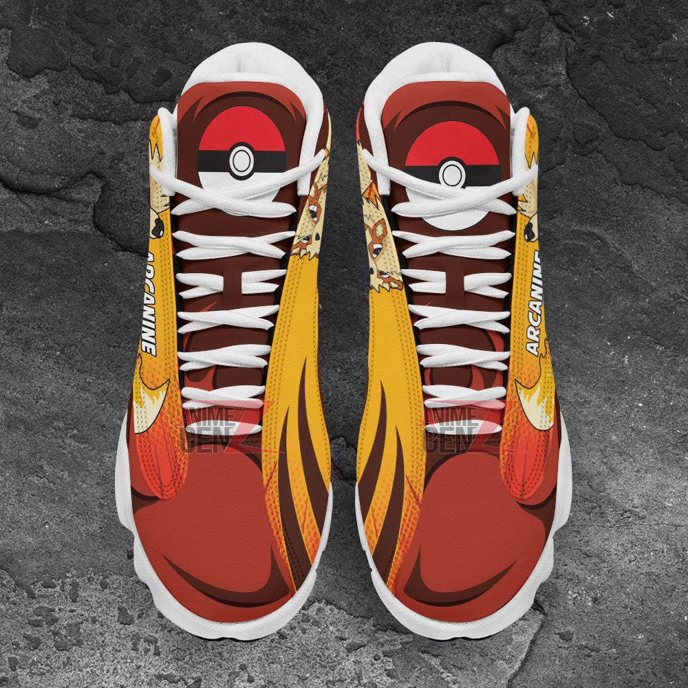 Pokemon Arcanine Air Jordan 13 Sneakers Custom Anime Shoes