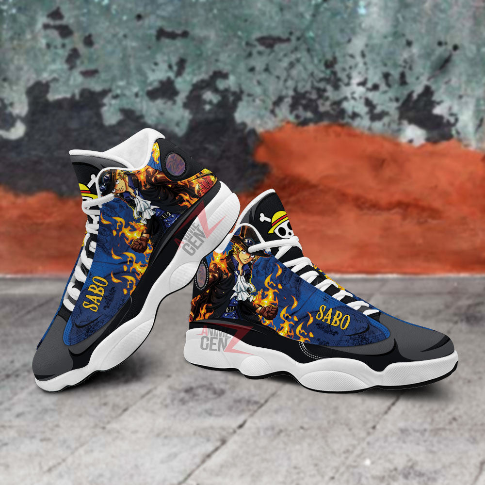 One Piece Sabo Air Jordan 13 Sneakers Custom Anime Shoes