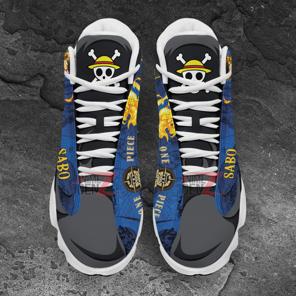 One Piece Sabo Air Jordan 13 Sneakers Custom Anime Shoes