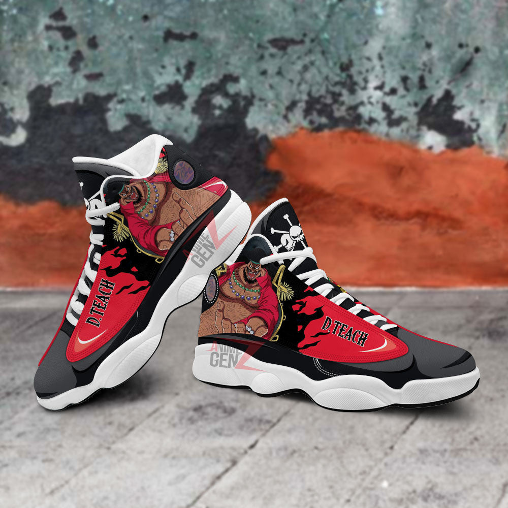 One Piece Teach Air Jordan 13 Sneakers Custom Anime Shoes