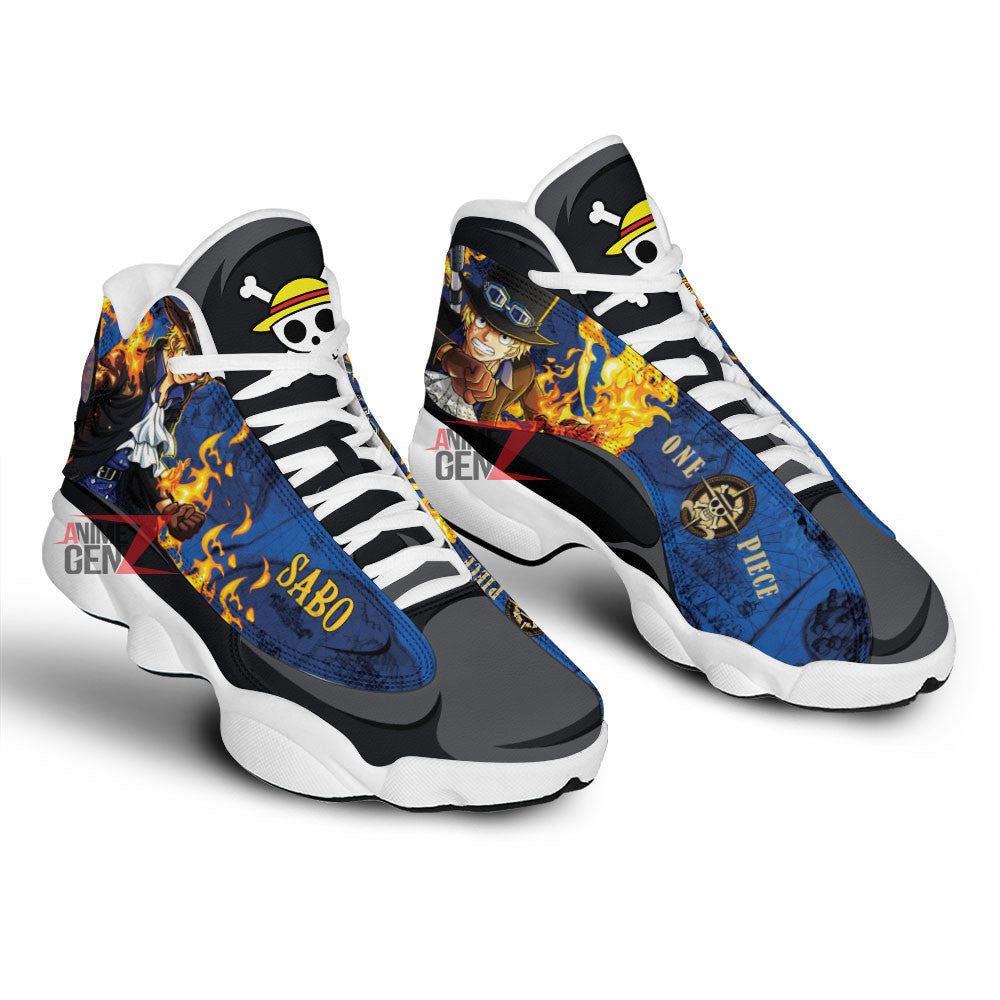 One Piece Sabo Air Jordan 13 Sneakers Custom Anime Shoes