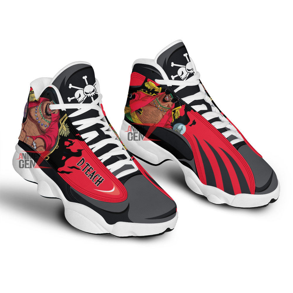 One Piece Teach Air Jordan 13 Sneakers Custom Anime Shoes