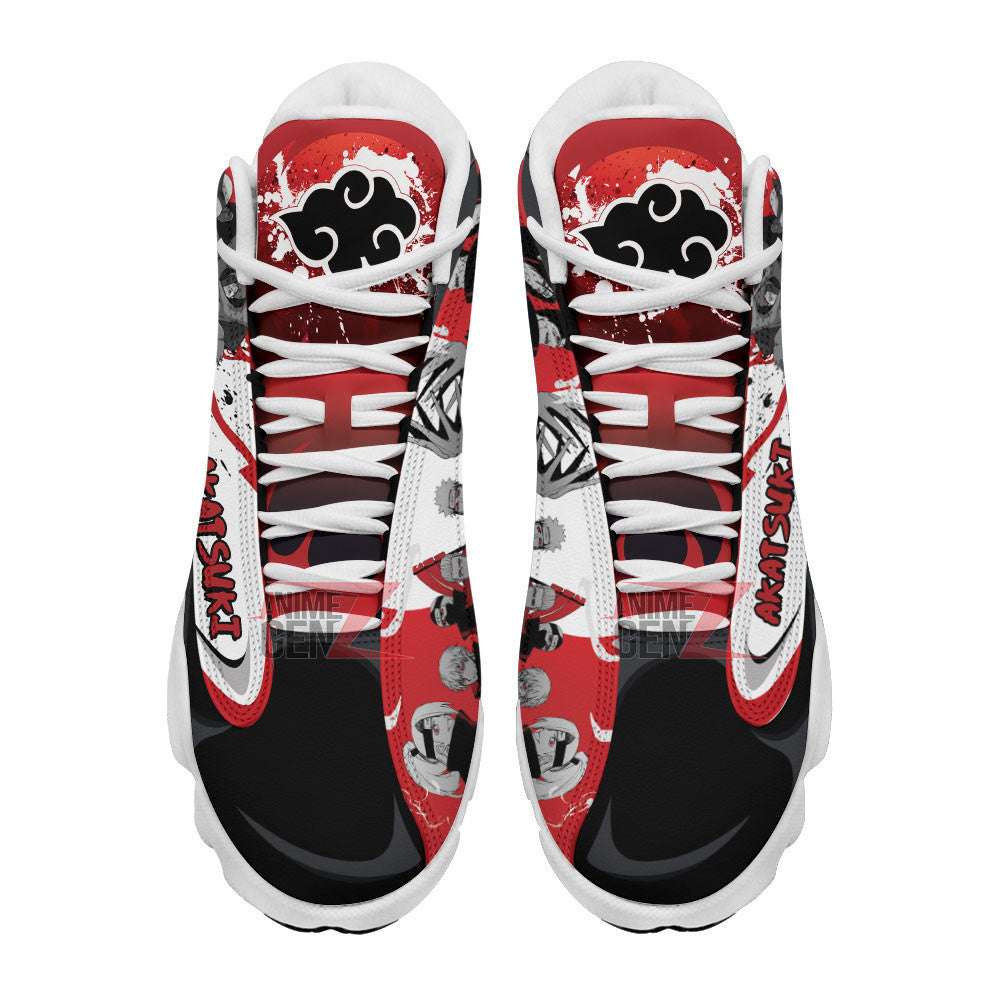Naruto Akatsuki Air Jordan 13 Sneakers Custom Anime Shoes