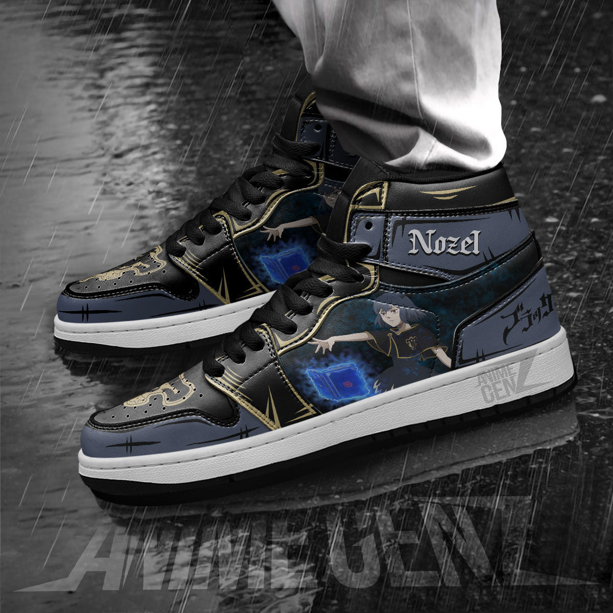 Nero Secre Swallowtail JD Sneakers Black Clover Custom Anime Shoes