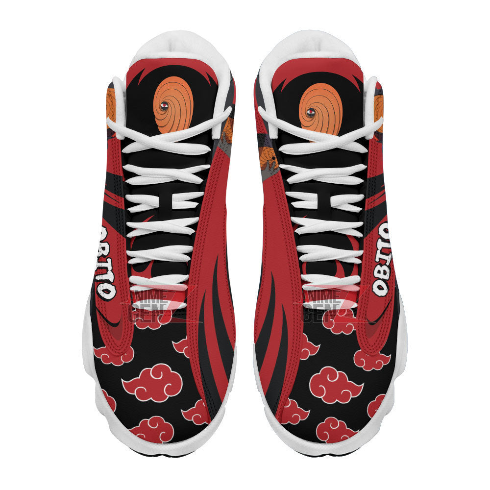 Naruto Akatsuki Obito Air Jordan 13 Sneakers Custom Anime Shoes