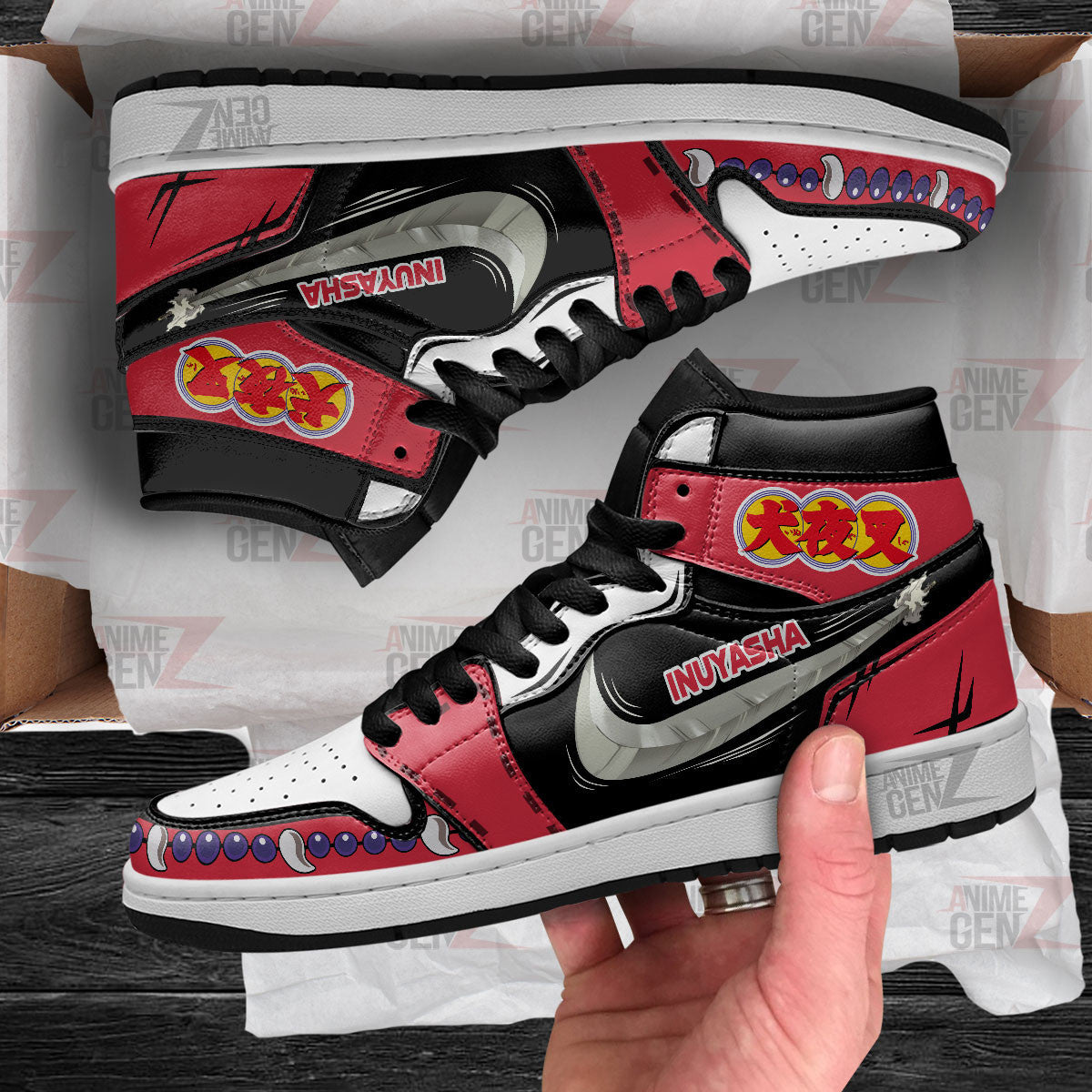 Inuyasha JD Sneakers Inuyasha Custom Anime Shoes