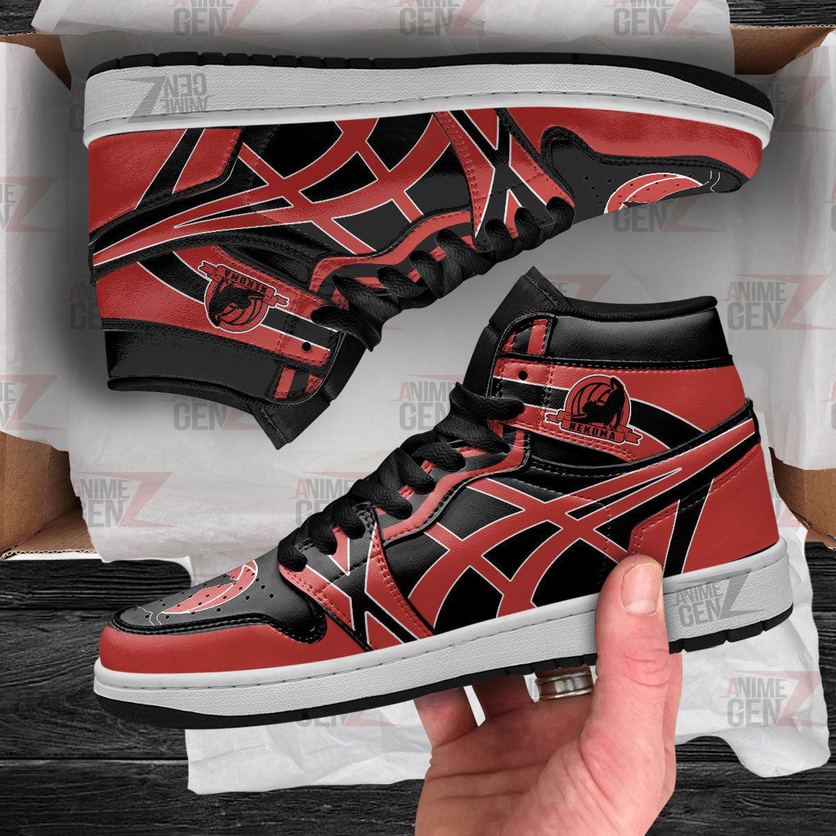 Haikyuu Nekoma Team JD Sneakers Custom Anime Shoes