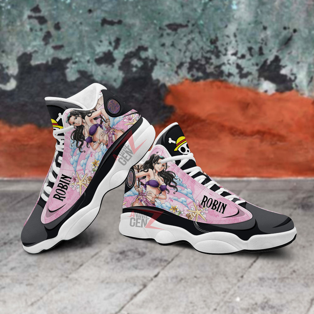 One Piece Nico Robin Air Jordan 13 Sneakers Custom Animes Shoes