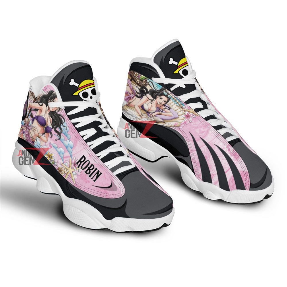 One Piece Nico Robin Air Jordan 13 Sneakers Custom Animes Shoes