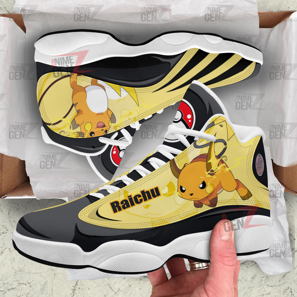 Pokemon Raichu Air Jordan 13 Sneakers Custom Anime Shoes