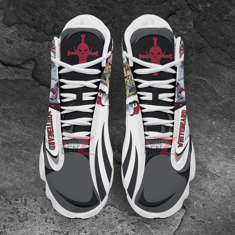 One Piece Whitebeard Air Jordan 13 Sneakers Custom Anime Shoes
