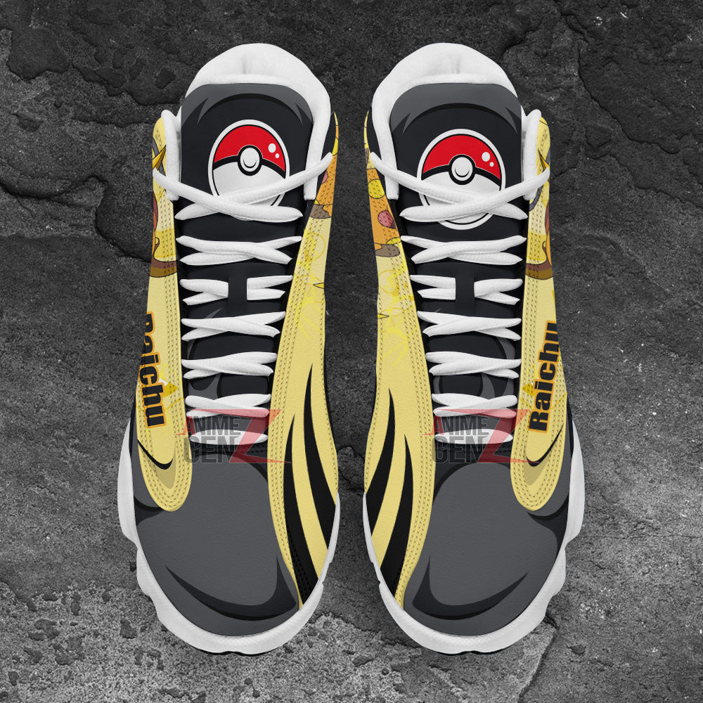 Pokemon Raichu Air Jordan 13 Sneakers Custom Anime Shoes