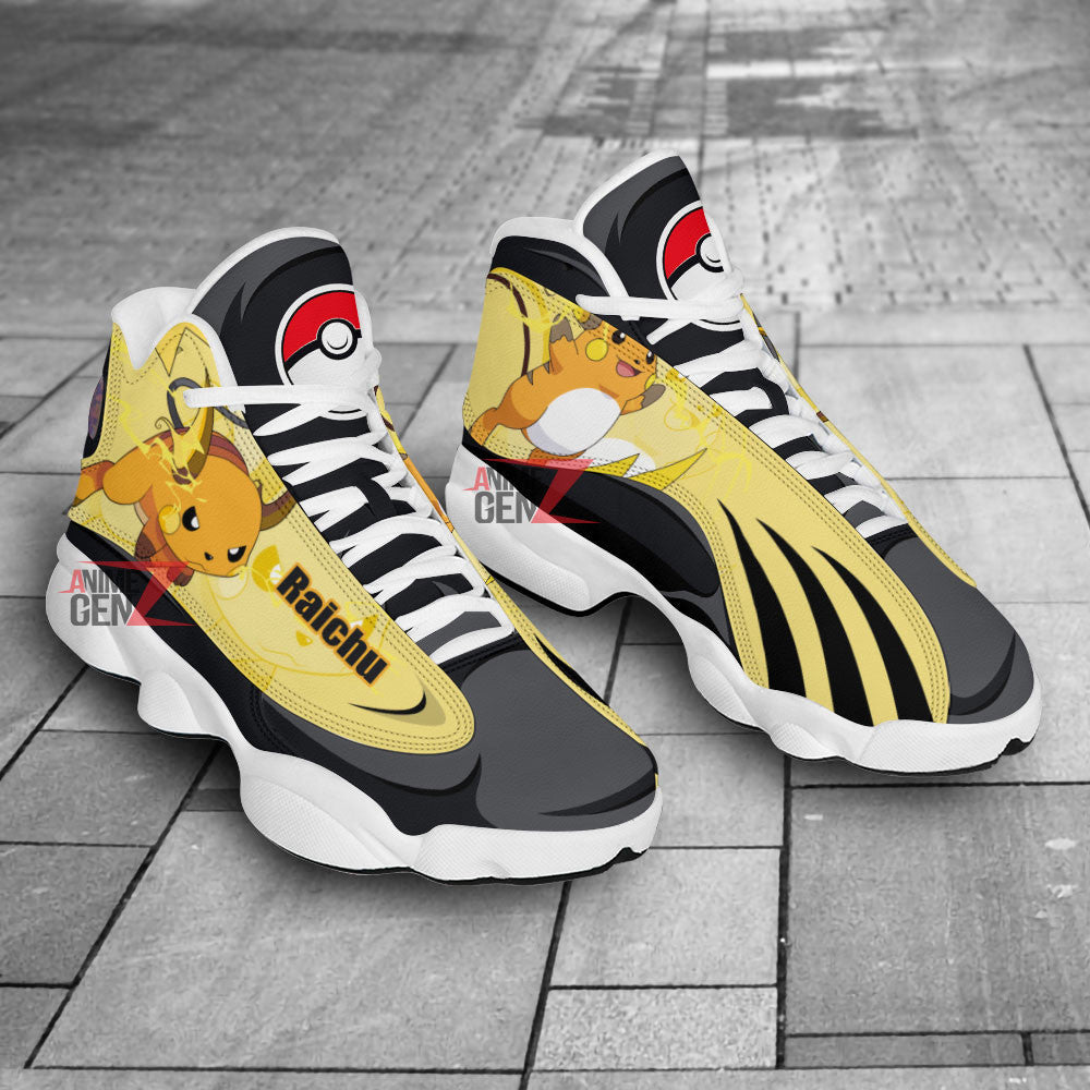 Pokemon Raichu Air Jordan 13 Sneakers Custom Anime Shoes