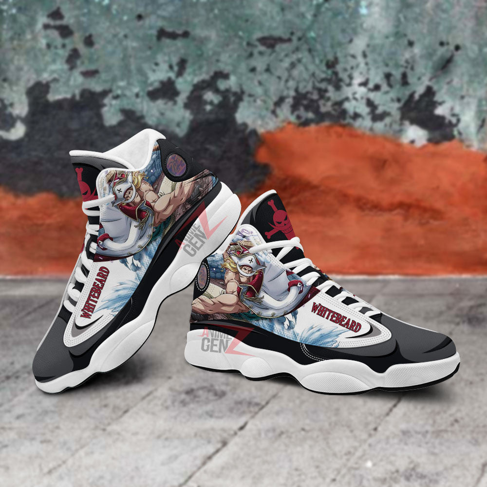 One Piece Whitebeard Air Jordan 13 Sneakers Custom Anime Shoes