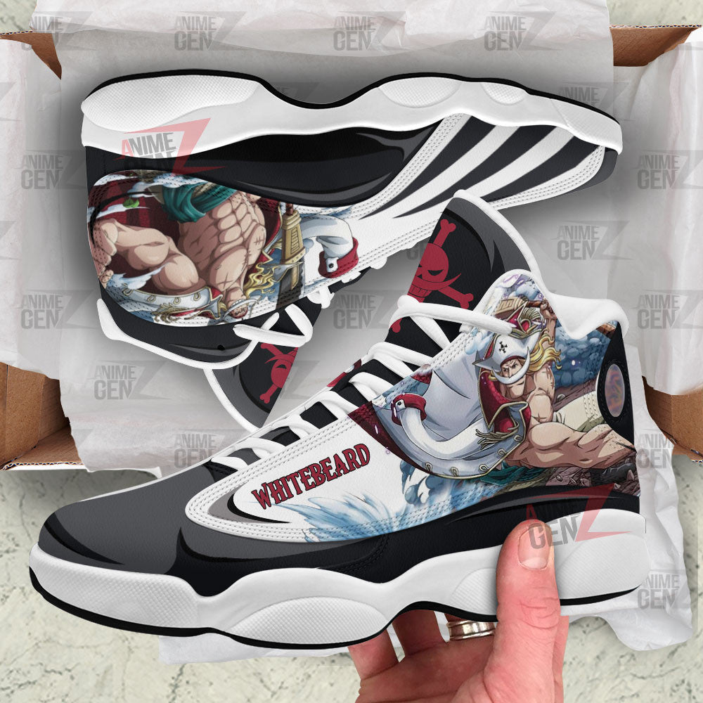One Piece Whitebeard Air Jordan 13 Sneakers Custom Anime Shoes