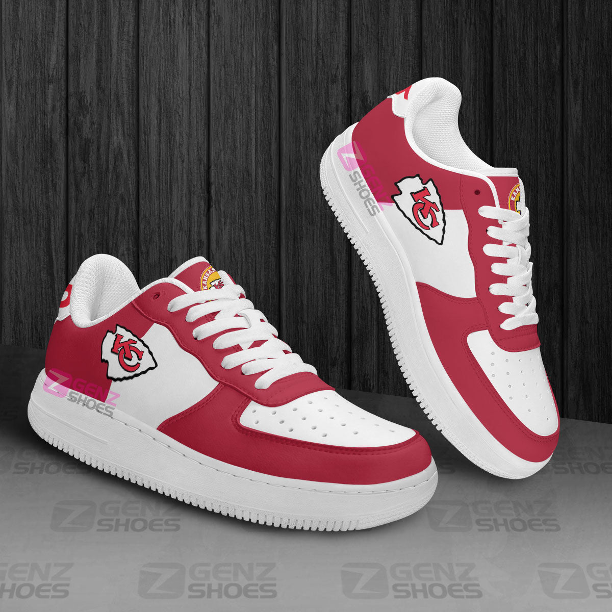 Kansas City Chiefs Air Sneakers NFL Custom Sports Shoes