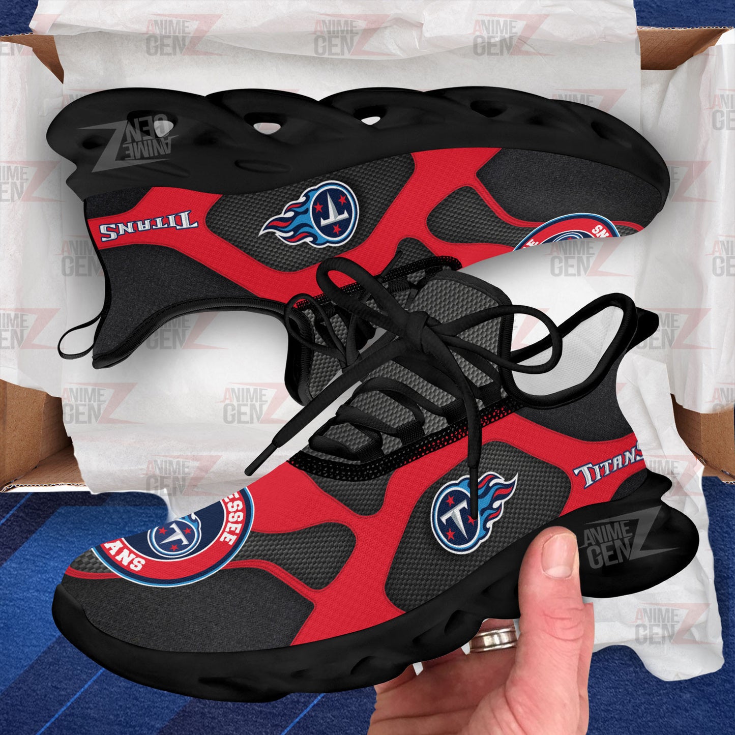Tennessee Titans Sneakers NFL Custom Sports Shoes