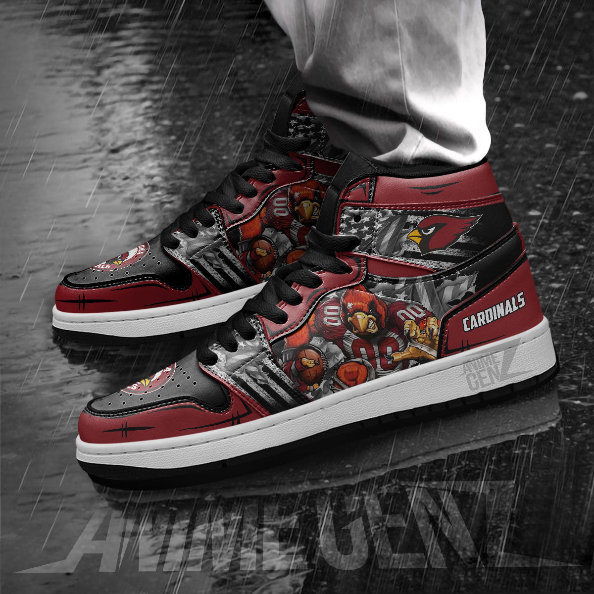 Arizona Cardinals JD Sneakers NFL Custom Sports Shoes