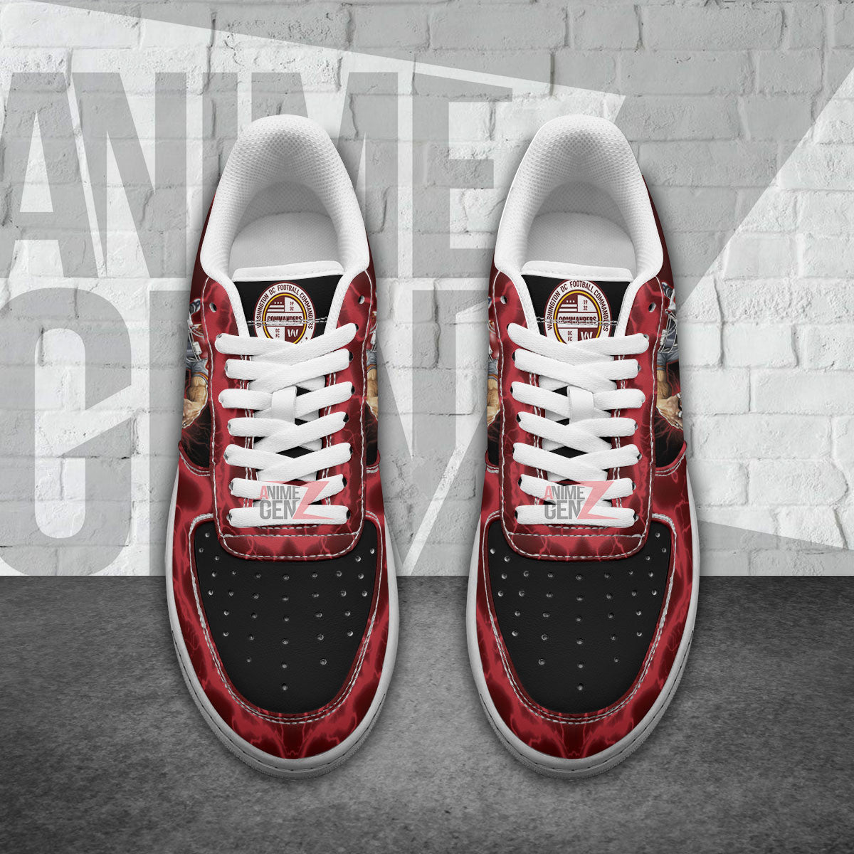 Washington Commanders Air Sneakers Mascot Thunder Style Custom NFL Sport Shoes