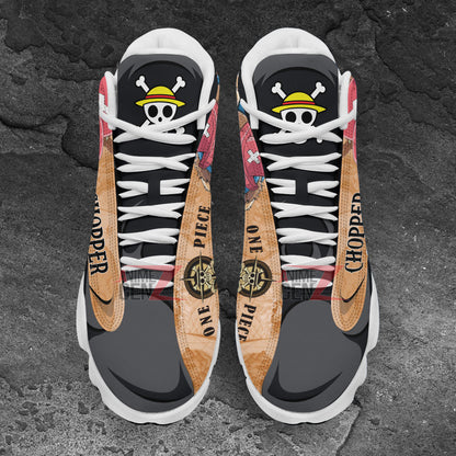 One Piece Tony Chopper Air Jordan 13 Sneakers Custom Anime Shoes