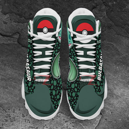 Pokemon Bulbasaur Air Jordan 13 Sneakers Custom Anime Shoes