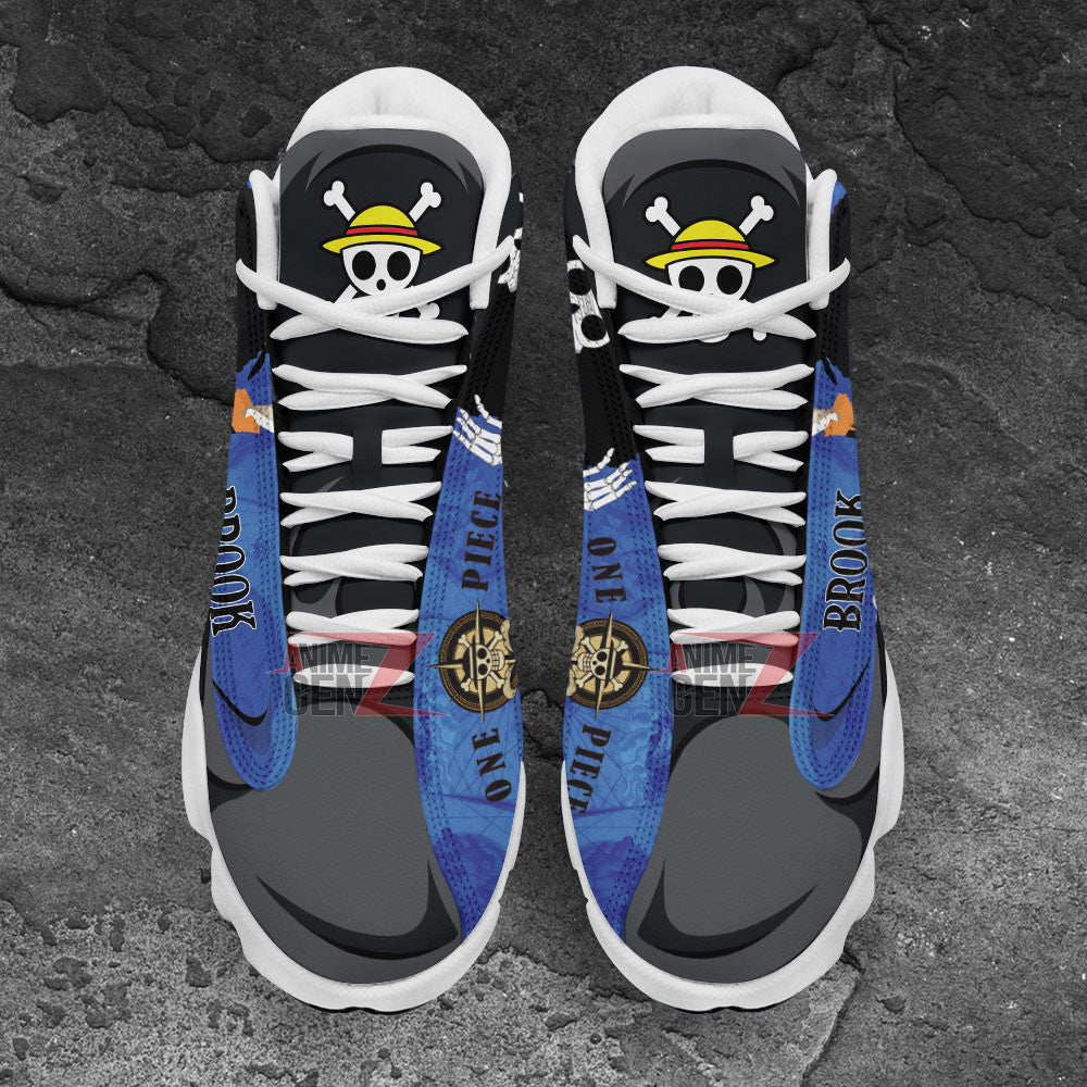 One Piece Brook Air Jordan 13 Sneakers Custom Anime Shoes