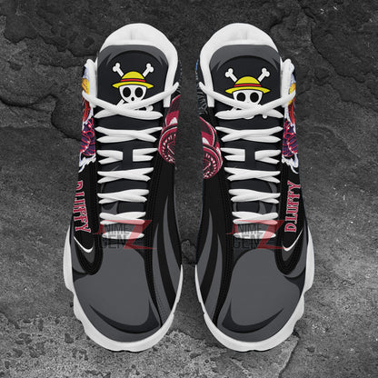 One Piece Luffy Gear 4 Air Jordan 13 Sneakers Custom Anime Shoes