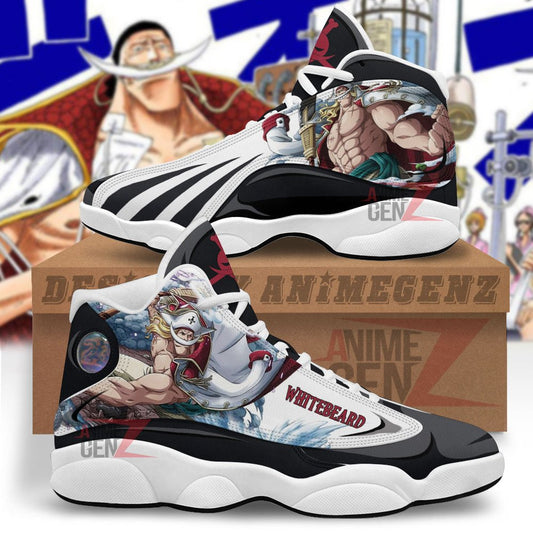 One Piece Whitebeard Air Jordan 13 Sneakers Custom Anime Shoes