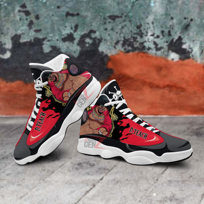 One Piece Teach Air Jordan 13 Sneakers Custom Anime Shoes