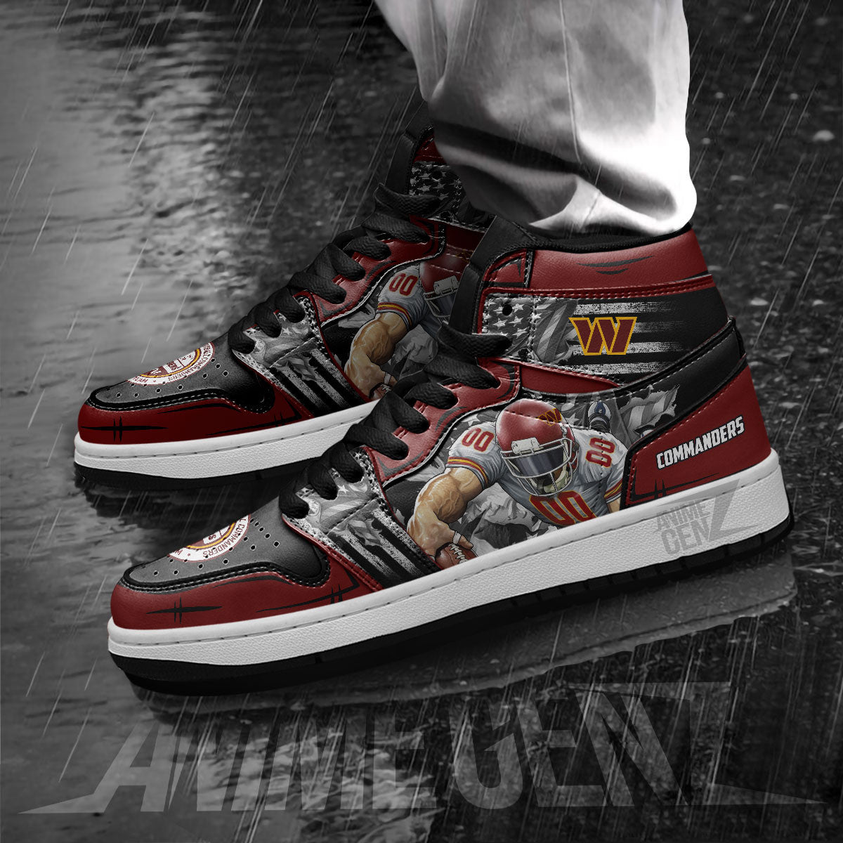 Washington Commanders JD Sneakers NFL Custom Sports Shoes
