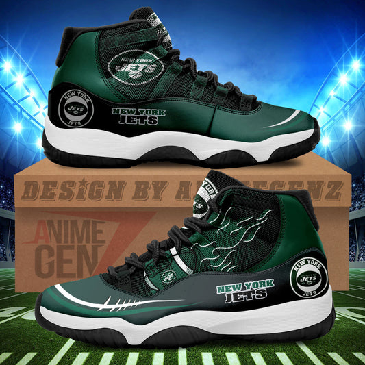 New York Jets Air Jordan 11 Sneakers NFL Custom Sport Shoes