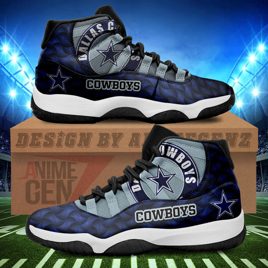 Dallas Cowboys Air Jordan 11 Sneakers NFL Custom Sport Shoes