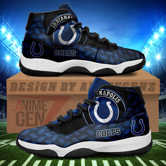 Indianapolis Colts Air Jordan 11 Sneakers NFL Custom Sport Shoes